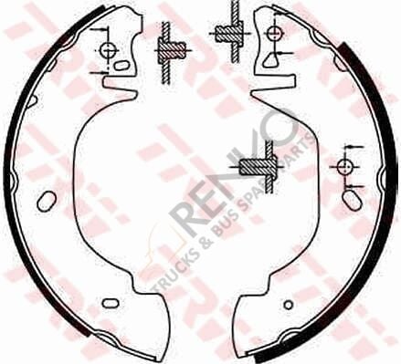 Ford Transit 1994-2000 Arası 2.5 DI Arka Fren Pabuçlu Balata TRW Marka