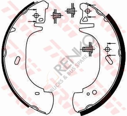 Ford Transit 1994-2000 Arası 2.5 TD Arka Fren Pabuçlu Balata TRW Marka