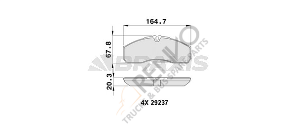 Mercedes Sprinter 2001-2006 Arası 616 CDI Ön Balata Braxis Marka