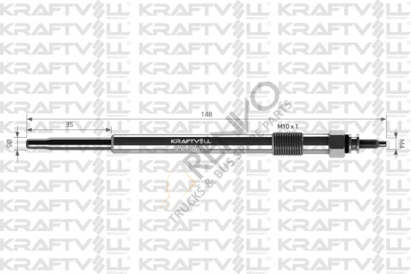 Ford Transit 2006-2014 Arası 2.2 TDCi Kızdırma Bujisi Kraftvoll Marka