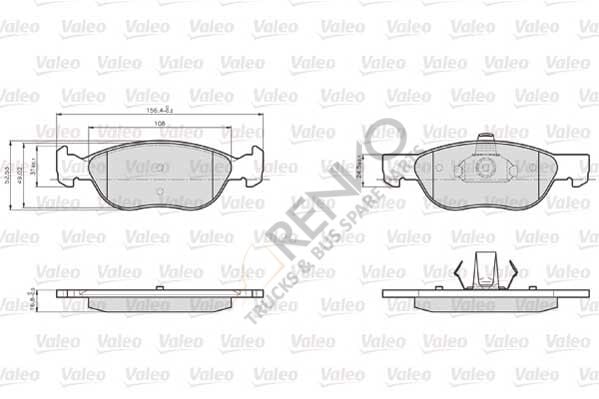 Mercedes Vito 1996-2003 Arası 108 D 2.3 Ön Balata Valeo Marka