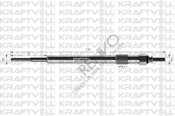 Ford Transit 2006-2014 Arası 2.2 TDCi Kızdırma Bujisi Kraftvoll Marka