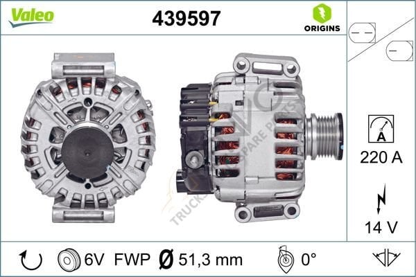 Mercedes Sprinter 2006-2010 Arası 513 CDI 4x4 Alternatör Valeo Marka