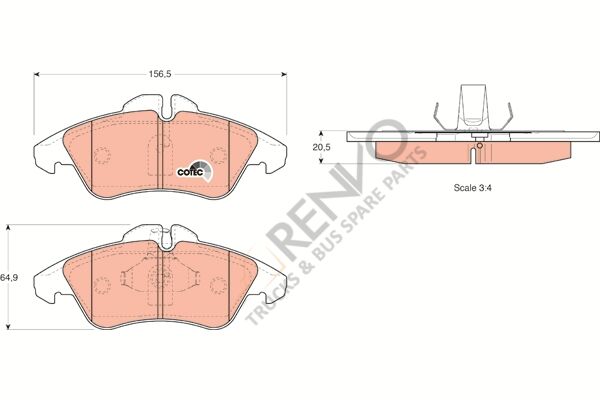 Mercedes Sprinter 1995-2006 Arası 214 Ön Balata TRW Marka