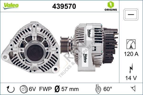 Mercedes Vito 1996-2003 Arası V 230 TD Alternatör Valeo Marka