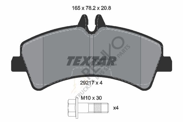 Mercedes Sprinter 2006-2010 Arası 513 CDI 4x4 Arka Balata Textar Marka