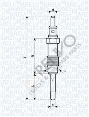 Mercedes Sprinter 1995-2012 Arası 312 D 2.9 Kızdırma Bujisi Magneti Marelli Marka