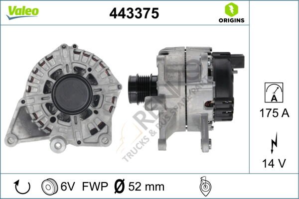 Mercedes Vito 2014-2018 Arası 119 BlueTEC 4-matic Alternatör Valeo Marka