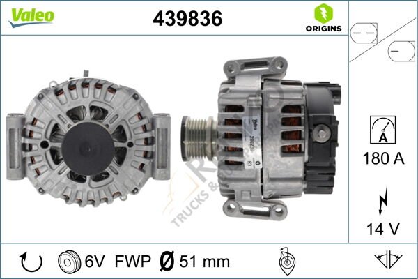 Mercedes Vito 2003-2007 Arası 110 CDI Alternatör Valeo Marka