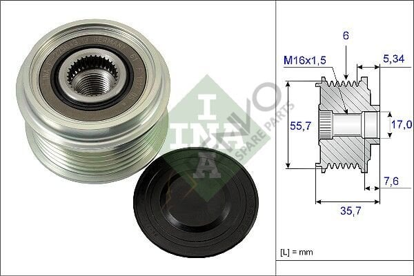 Mercedes Vito 1996-2003 Arası 108 D 2.3 Alternatör Kasnağı INA Marka