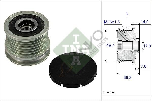 Mercedes Vito 1996-2003 Arası 108 CDI 2.2 Alternatör Kasnağı INA Marka