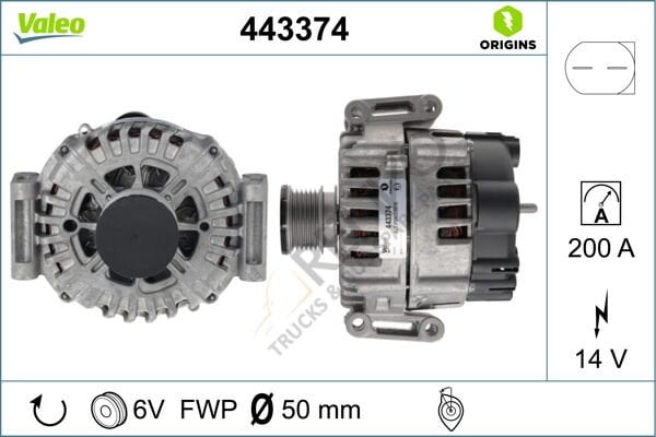 Mercedes Sprinter 2006-2010 Arası 513 CDI 4x4 Alternatör Valeo Marka