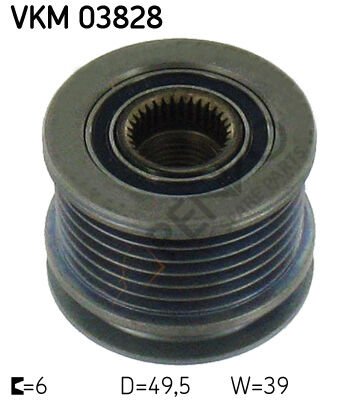 Mercedes Vito 1996-2003 Arası V 220 CDI Alternatör Kasnağı SKF Marka