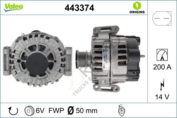 Mercedes Sprinter 2006-2010 Arası 313 CDI Alternatör Valeo Marka