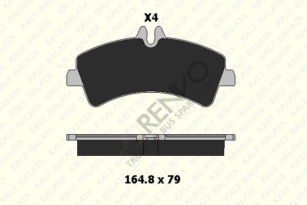 Volkswagen Crafter 2006-2016 Arası 2.0 TDI Arka Balata Kale Marka