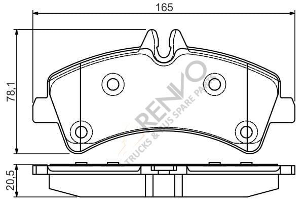 Volkswagen Crafter 2006-2016 Arası 2.0 TDI Arka Balata Bosch Marka
