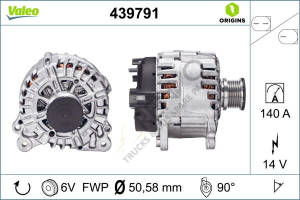 Volkswagen Crafter 2006-2016 Arası 2.0 TDI Alternatör Valeo Marka