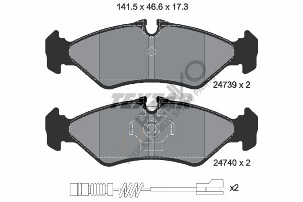 Mercedes Sprinter 1995-2006 Arası 214 Arka Balata Textar Marka