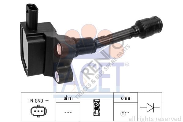 Ford Transit Connect 2013-2017 Arası 1.0 EcoBoost Ateşleme Bobini Facet Marka