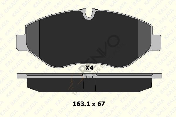Mercedes Sprinter 2006-2010 Arası 318 CDI Ön Balata Kale Marka