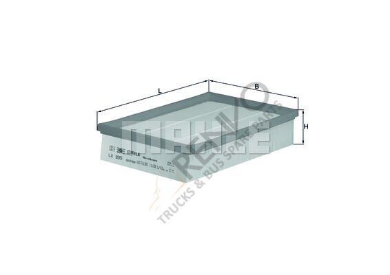Ford Transit 2006-2014 Arası 2.2 TDCi RWD Hava Filtresi Mahle Marka