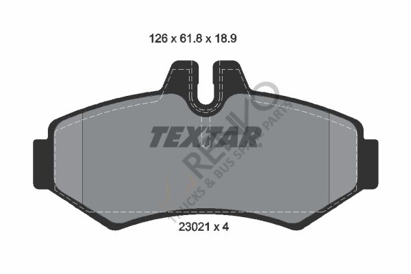 Mercedes Sprinter 1995-2012 Arası 308 D 2.3 Arka Balata Textar Marka