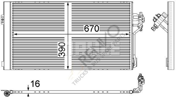 Mercedes Vito 2003-2007 Arası 116 CDI Klima Radyatörü Behr Marka