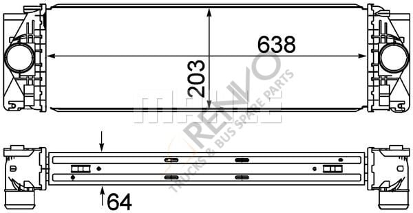 Mercedes Sprinter 2006-2010 Arası 318 CDI Turbo Radyatörü Mahle Marka