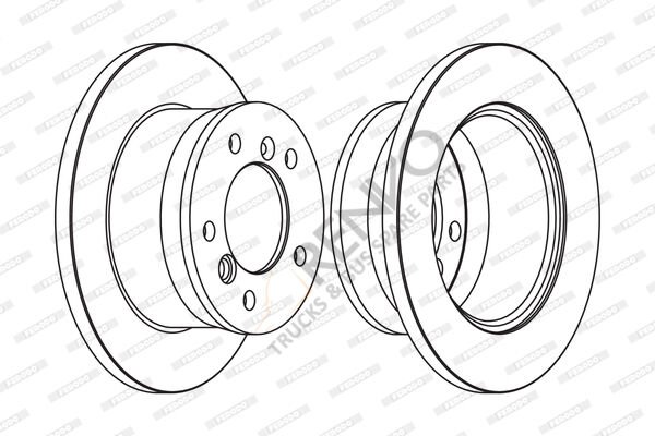Mercedes Sprinter 1995-2006 Arası 210 D Arka Fren Diski Ferodo Marka
