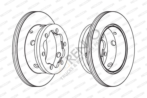 Mercedes Sprinter 1995-2012 Arası 314 Arka Fren Diski Ferodo Marka