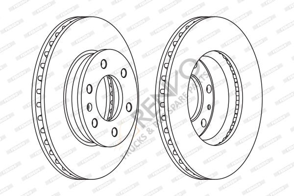 Mercedes Sprinter 2006-2010 Arası 319 CDI / BlueTEC 4x4 Ön Fren Diski Ferodo Marka