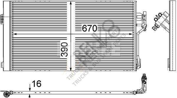 Mercedes Vito 2003-2007 Arası 122 CDI Klima Radyatörü Behr Marka