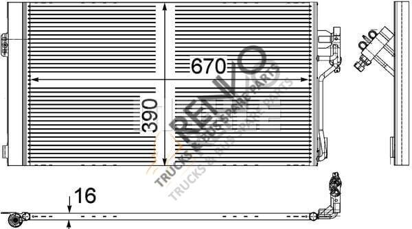 Mercedes Vito 2003-2007 Arası 122 CDI Klima Radyatörü Behr Marka
