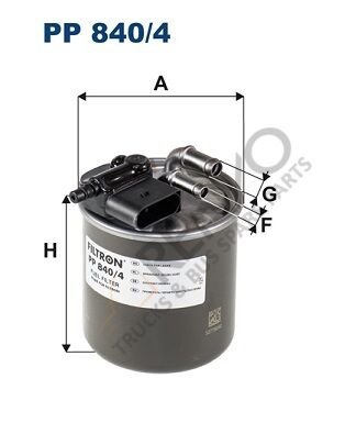 Mercedes Sprinter 2006-2010 Arası 319 CDI / BlueTEC 4x4 Sensörlü Yakıt Filtresi Filtron Marka