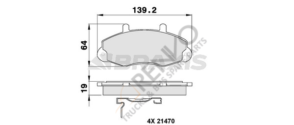 Ford Transit 1991-1994 Arası 2.0 i Ön Balata Braxis Marka