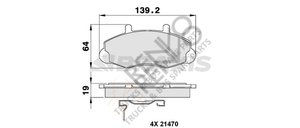 Ford Transit 1994-2000 Arası 2.5 TD Ön Balata Braxis Marka