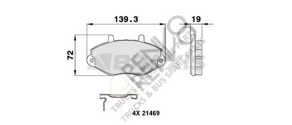 Ford Transit 1991-2000 Arası 2.5 DI Ön Balata Braxis Marka