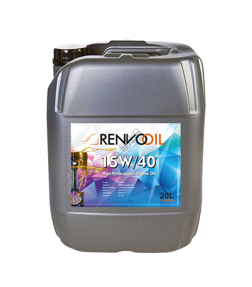 Renvo Oil  15W40 20LT Dizel  Motor yaği, Diesel Engine Oil  Plastic Pail  20 LT 10000 KM