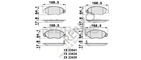 Ford Transit 2000-2006 Arası 2.0 DI Ön Balata Braxis Marka