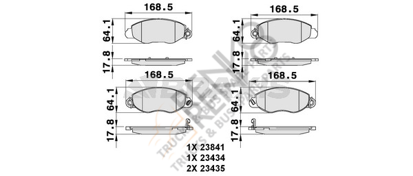 Ford Transit 2000-2006 Arası 2.0 TDCi Ön Balata Braxis Marka