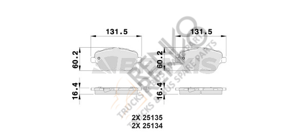 Ford Transit Courier 2014-2018 Arası 1.6 TDCi Ön Balata Braxis Marka