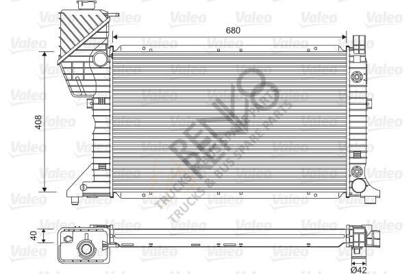 Mercedes Sprinter 1995-2006 Arası 210 D Su Radyatörü Valeo Marka