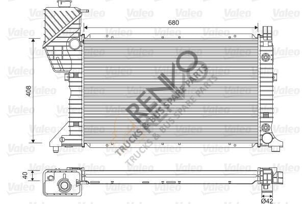 Mercedes Sprinter 1995-2006 Arası 210 D Su Radyatörü Valeo Marka
