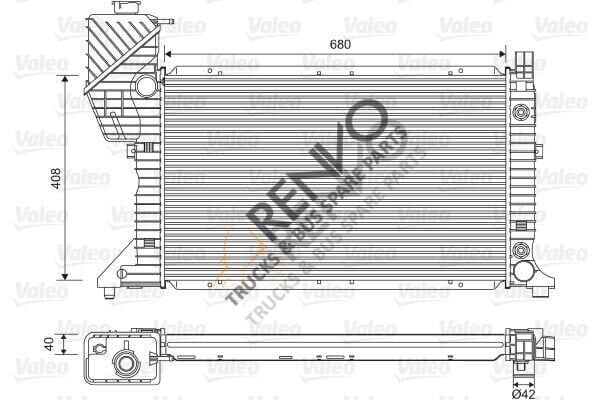 Mercedes Sprinter 1995-2006 Arası 210 D Su Radyatörü Valeo Marka