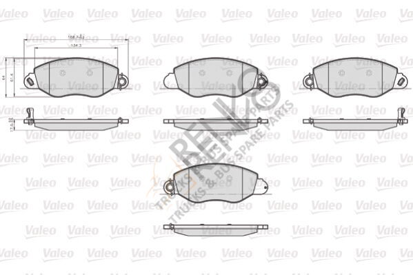 Ford Transit 2000-2006 Arası 2.4 DI Ön Balata Valeo Marka