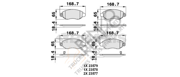 Ford Transit 2000-2006 Arası 2.4 DI Ön Balata Braxis Marka