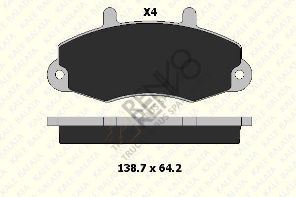 Ford Transit 1994-2000 Arası 2.0 Ön Balata Kale Marka