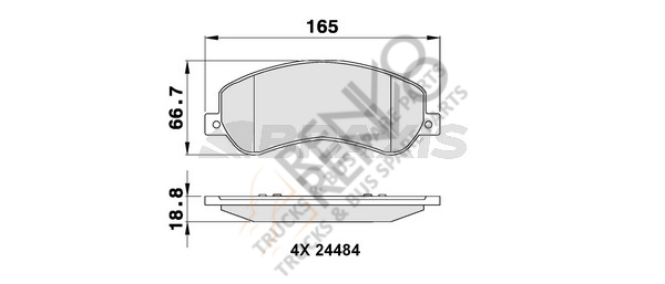 Ford Transit 2006-2014 Arası 2.2 TDCi RWD Ön Balata Braxis Marka