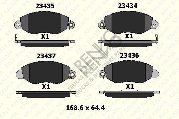 Ford Transit 2000-2006 Arası 2.0 TDCi Ön Balata Kale Marka