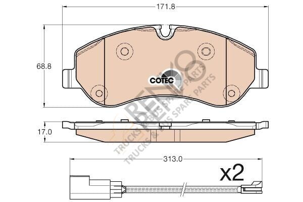 Ford Transit 2012-2016 Arası 2.2 TDCi Ön Balata TRW Marka